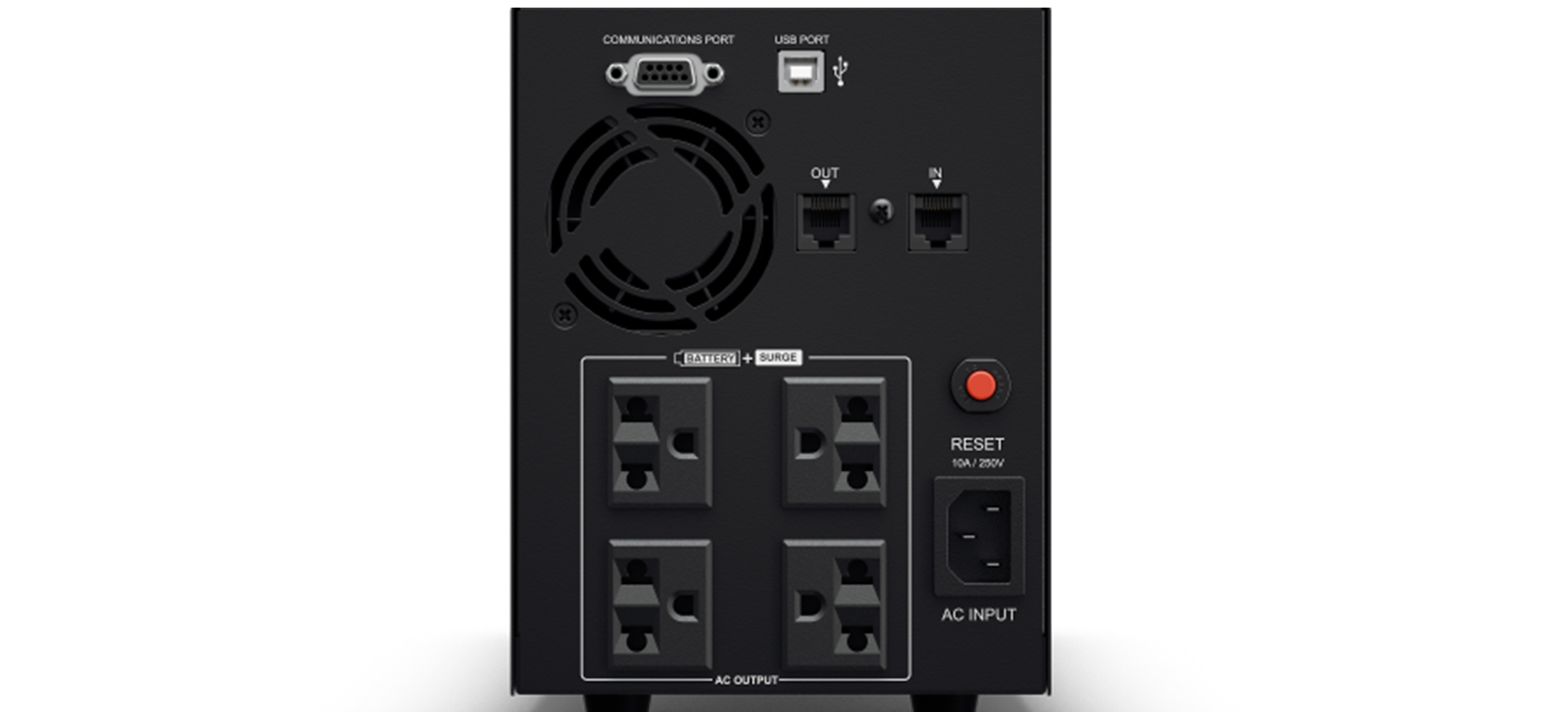 Mặt sau UPS Cyber Power VALUE2200ELCD